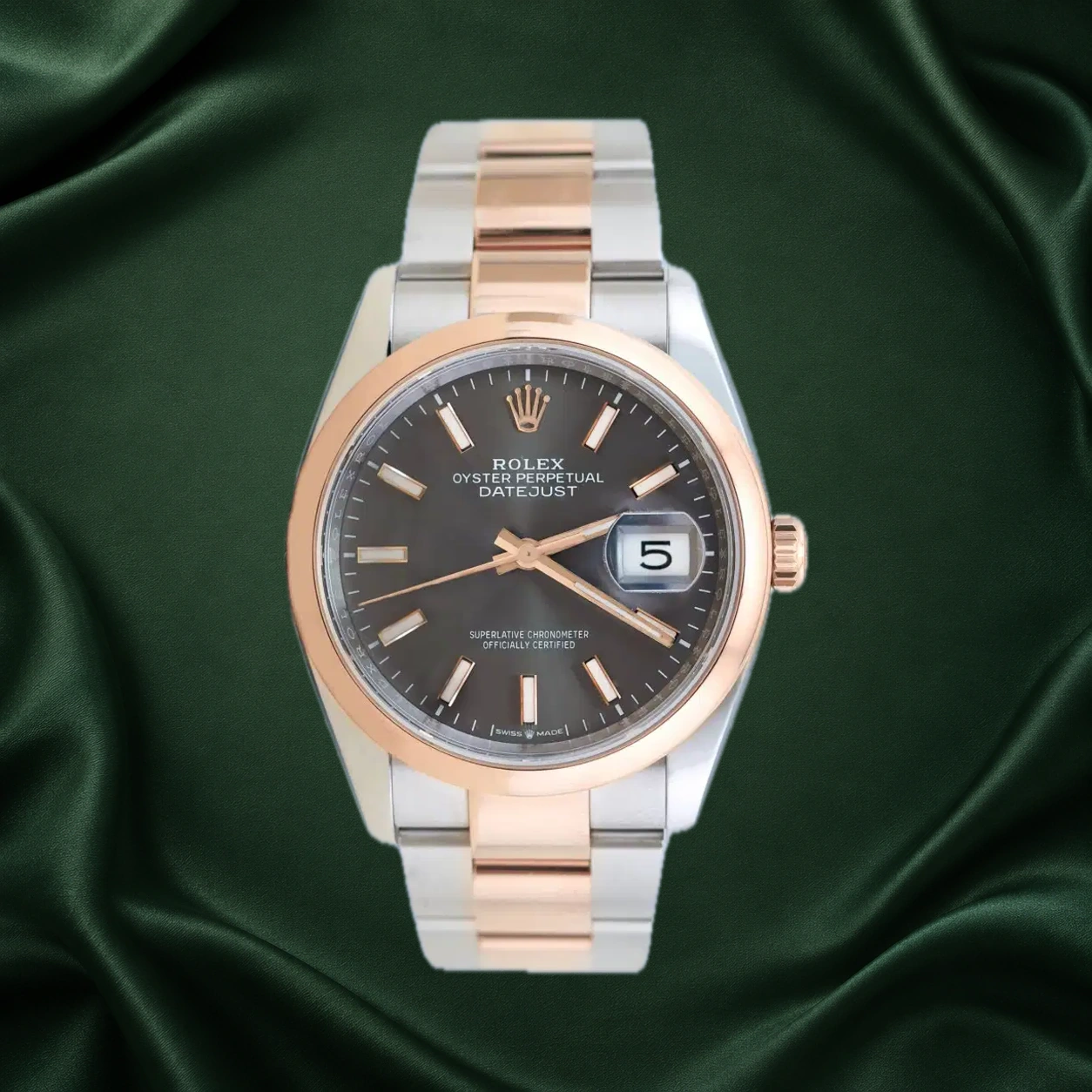 Rolex Datejust 126201 Slate Gray Bracelet · partner reference illustration