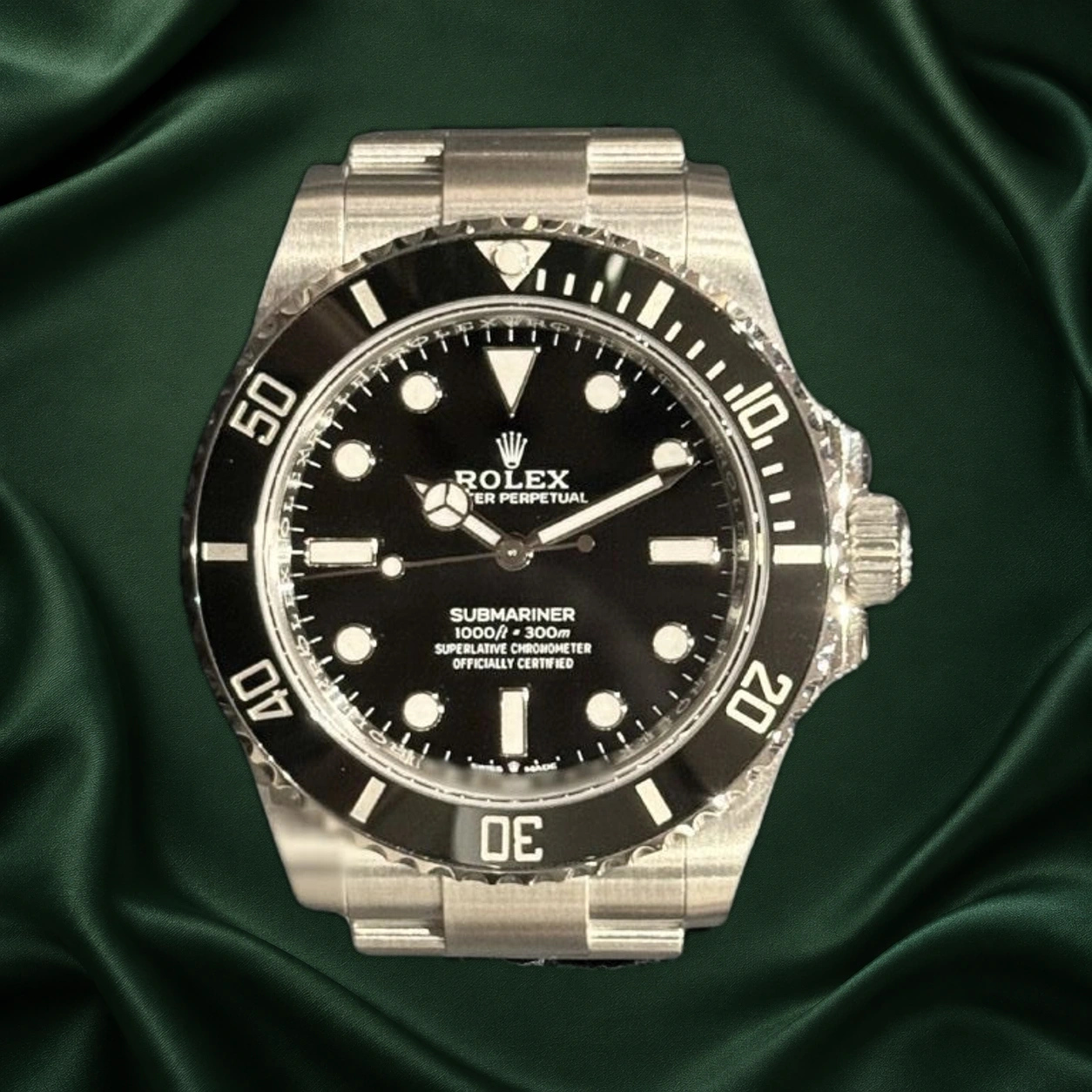 Rolex Submariner No Date 124060 Black Dial 41mm Stainless Steel · partner reference illustration