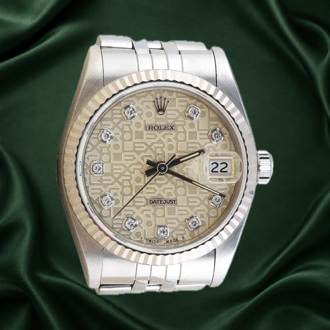 Rolex Datejust 68274 Computer w 10 Point Diamond Jubilee · partner reference illustration
