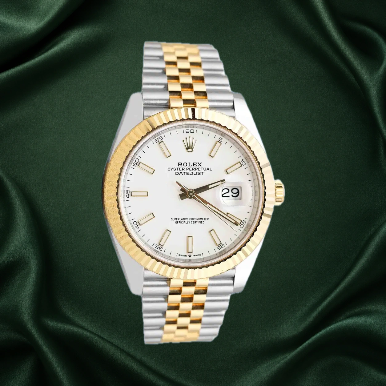 Rolex Datejust 126333 White Jubilee · partner reference illustration