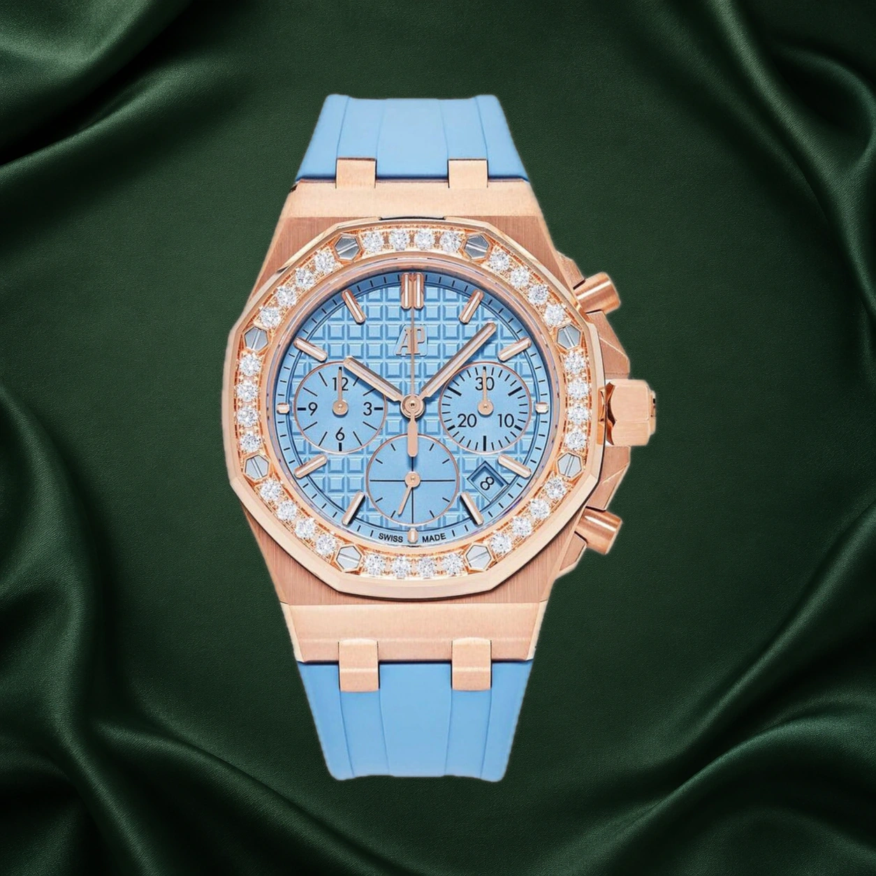 Audemars Piguet Royal Oak Offshore 37mm 26231OR Blue Dial Rose Gold Diamond 26231 · partner reference illustration
