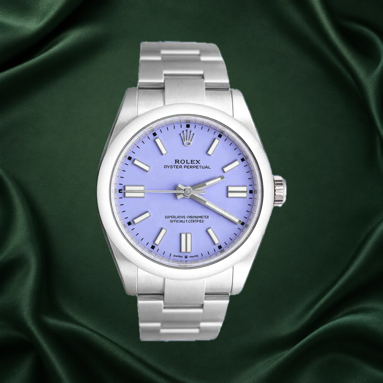 Rolex Oyster Perpetual 134300 Lavender Oyster · partner reference illustration