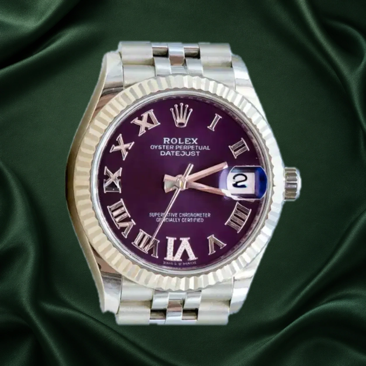 Rolex Datejust 278274 Aubergine w VI Diamond Jubilee · partner reference illustration