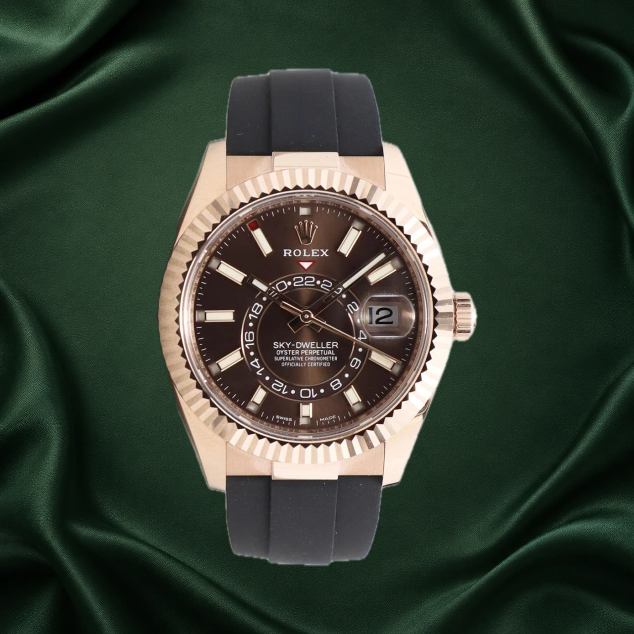 Rolex Sky Dweller Oysterflex 326235 · partner reference illustration