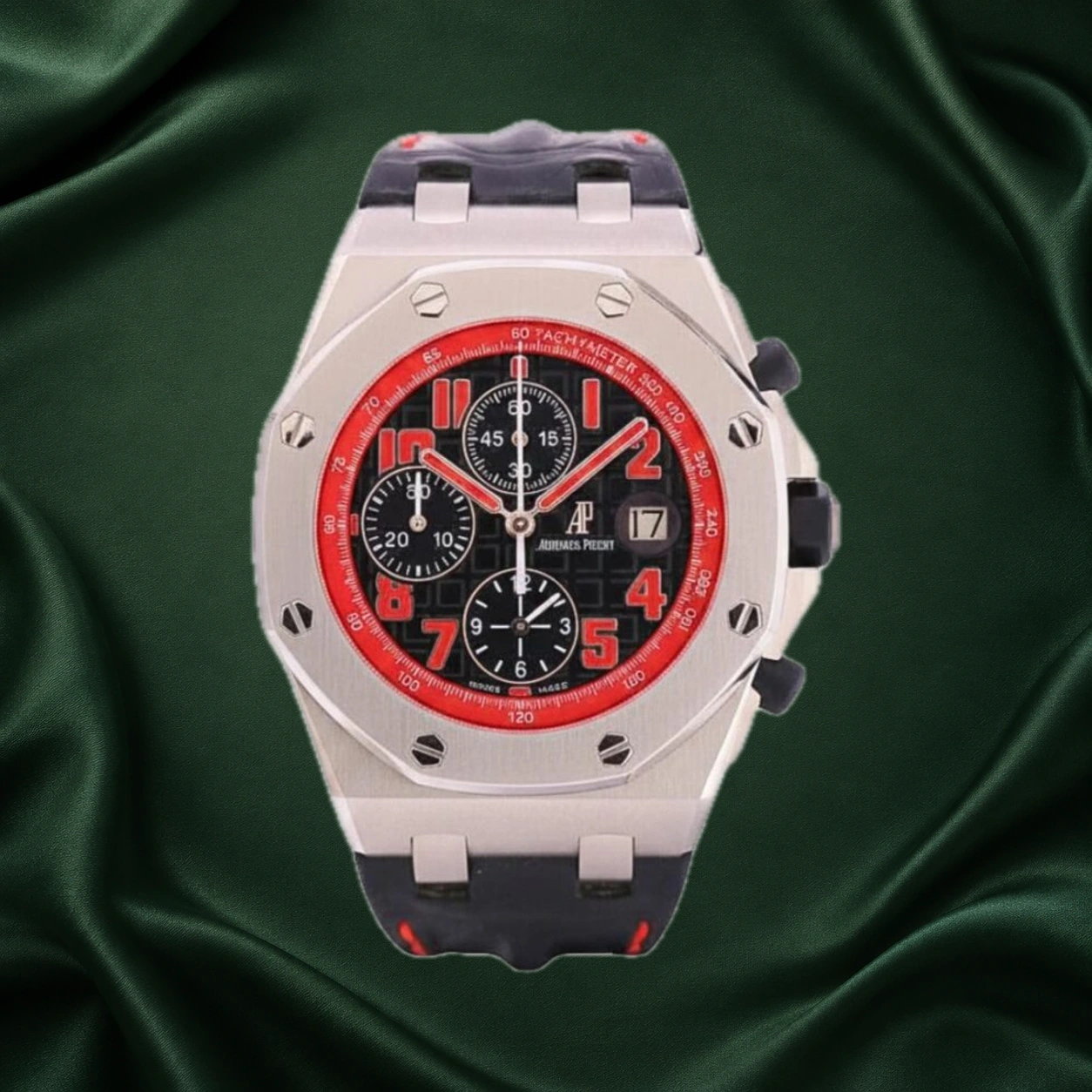 Audemars Piguet Royal Oak Offshore Queens Road Leather 26198TI.OO.D101CR.01 · partner reference illustration
