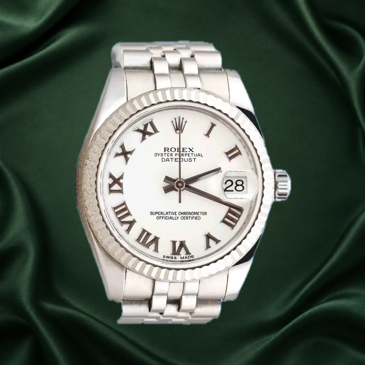 Rolex Datejust 178274 White w Roman Jubilee · partner reference illustration