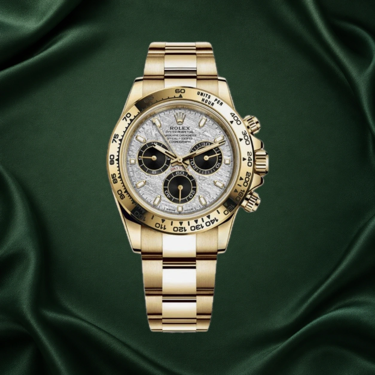 Rolex Daytona Yellow Gold Meteorite 116508 40mm · partner reference illustration