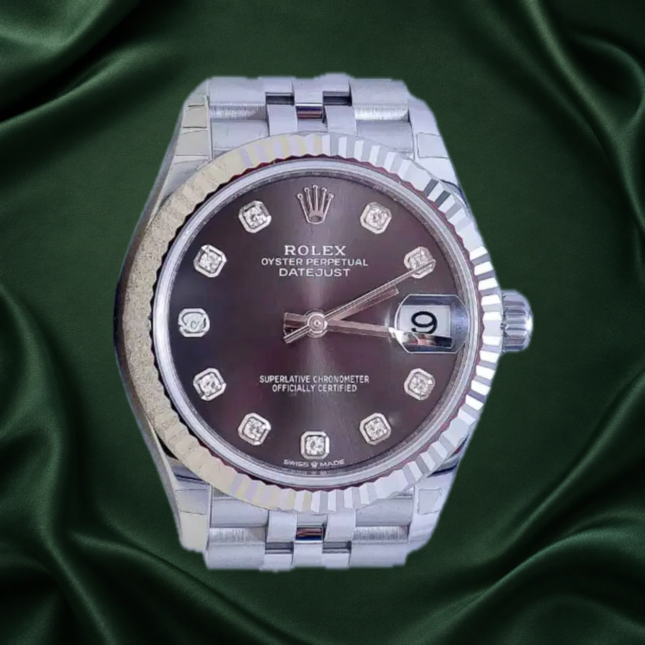 Rolex Datejust 278274 Dark Grey w 10 Point Diamonds Jubilee · partner reference illustration