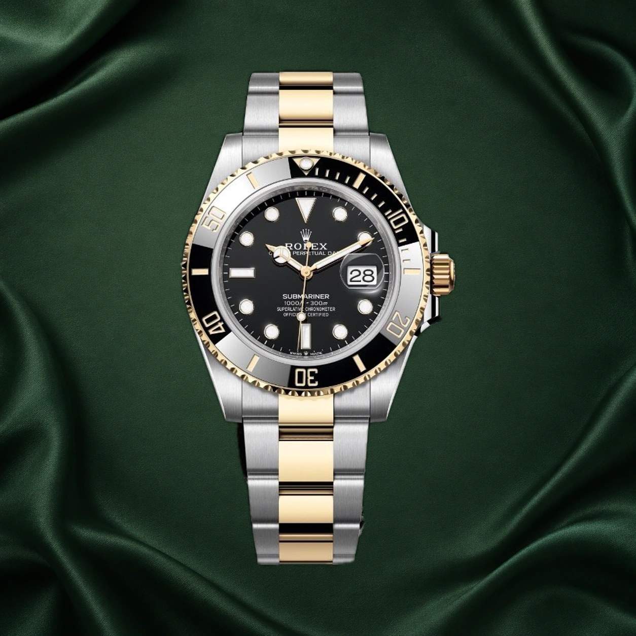 Rolex Submariner Two-tone Yellow Gold 126613LN Black Dial 126613 · partner reference illustration