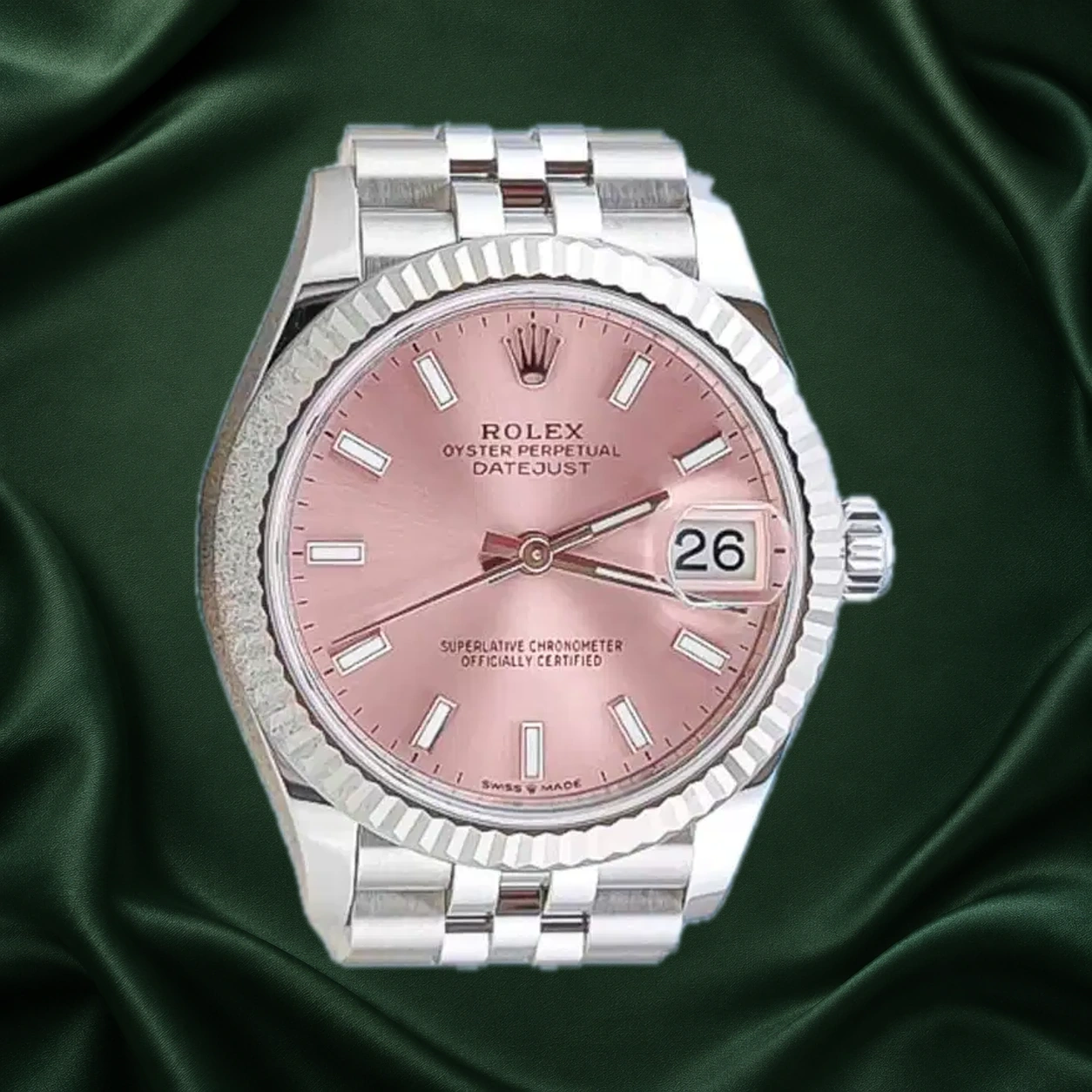 Rolex Datejust 278274 Pink Jubilee · partner reference illustration