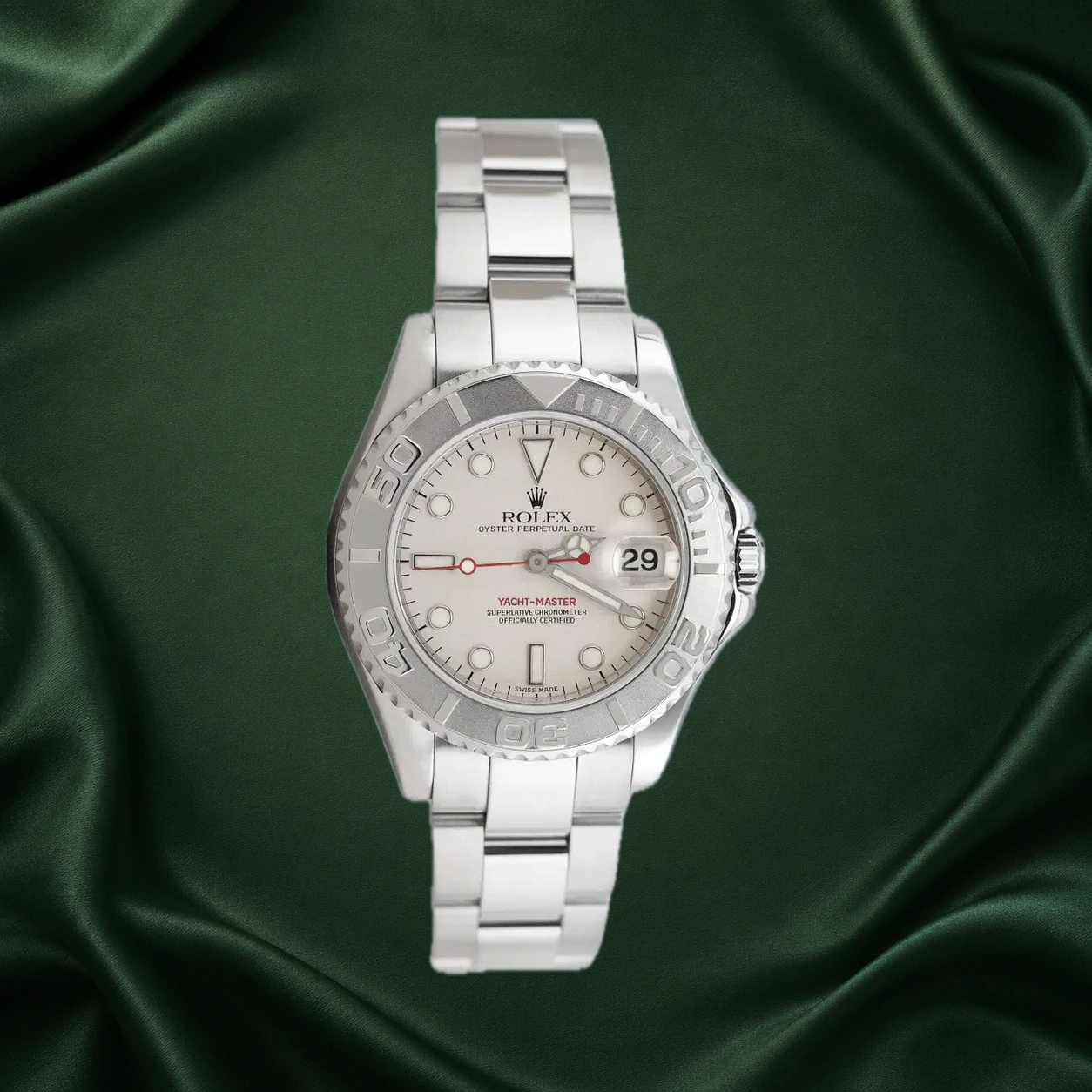 Rolex Yacht Master 168622 Silver Oyster · partner reference illustration
