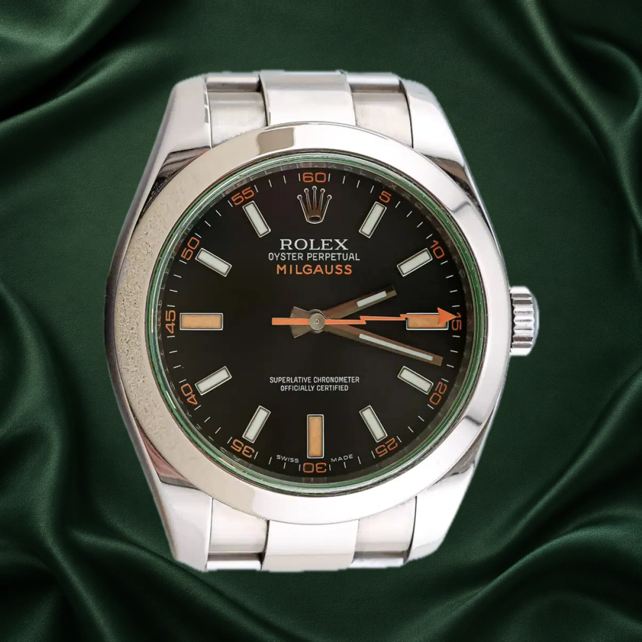 Rolex Milgauss 116400GV Black Oyster · partner reference illustration