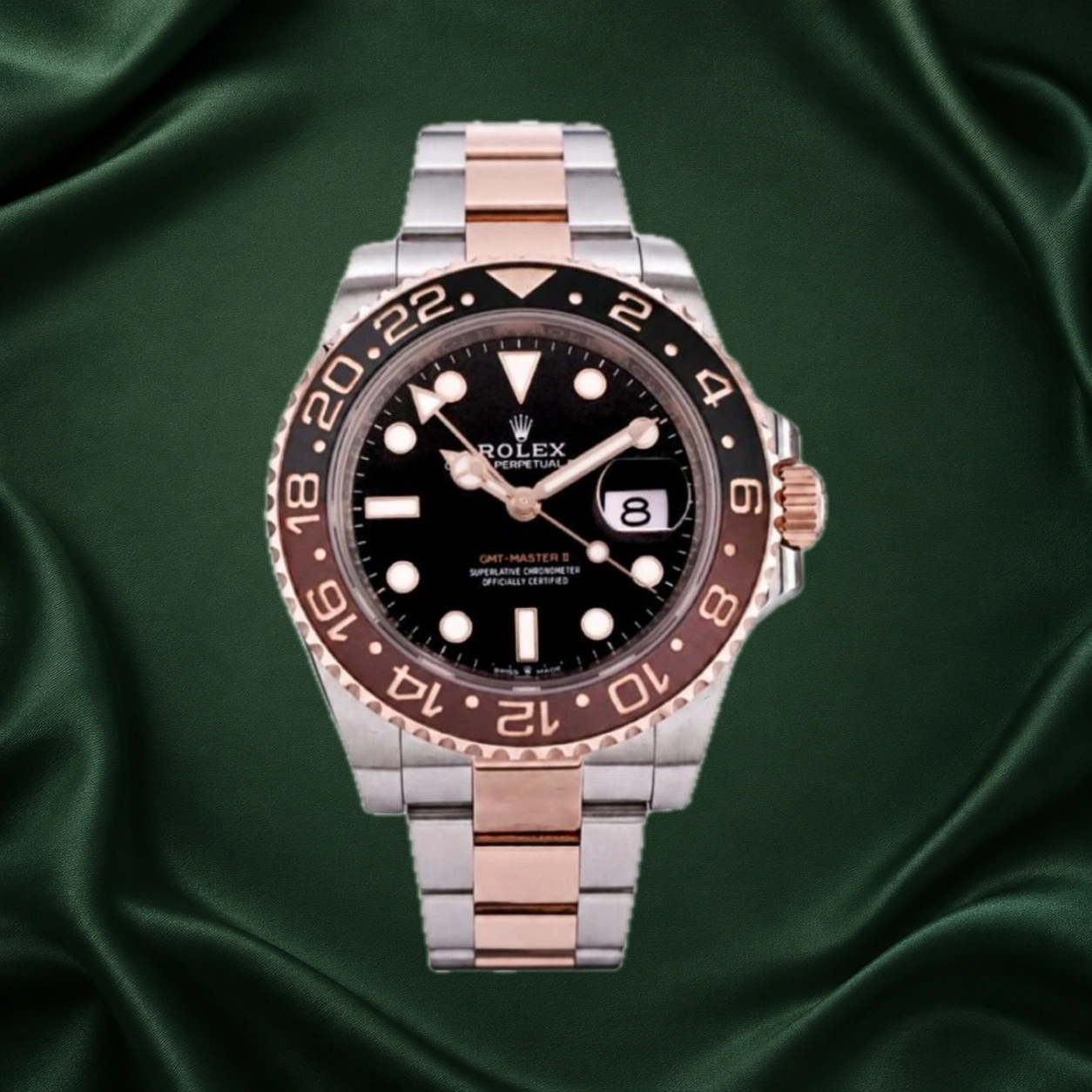 Rolex GMT Master II Rootbeer Oyster 126711CHNR · partner reference illustration