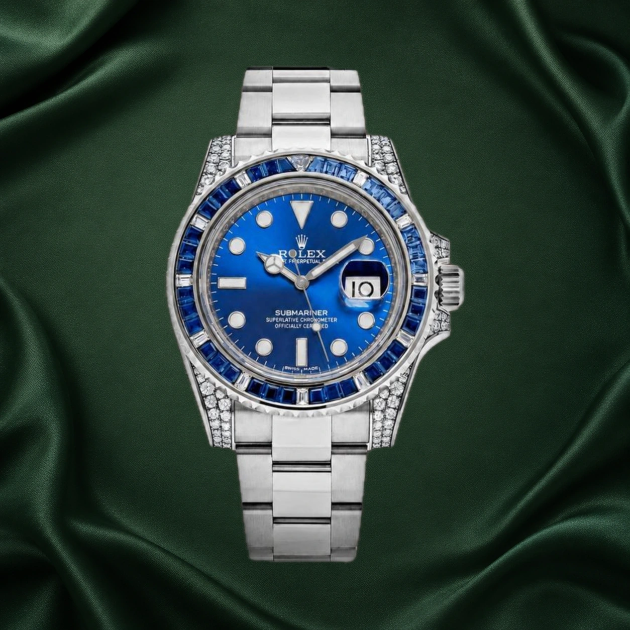 Rolex Submariner White Gold Blue Sapphire 116659SABR 116659 40mm · partner reference illustration