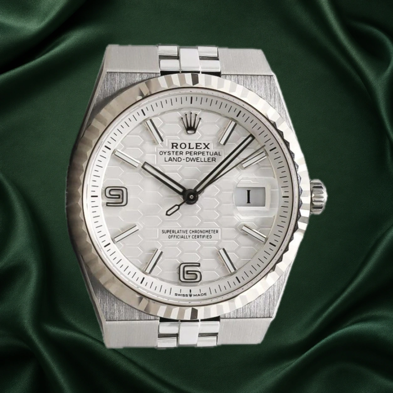 Rolex Land Dweller Flat Jubilee 127234 · partner reference illustration