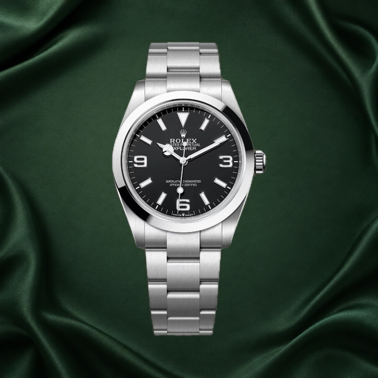 Rolex Explorer I 224270-0001 40mm 224270 Black Dial Stainless Steel · partner reference illustration