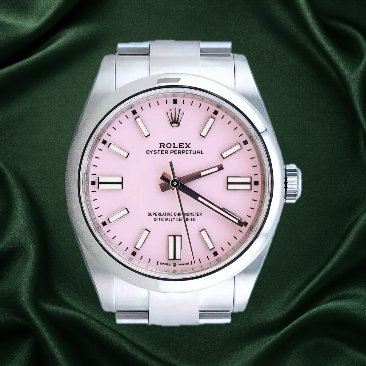 Rolex Oyster Perpetual 134300 Candy Pink Oyster · partner reference illustration