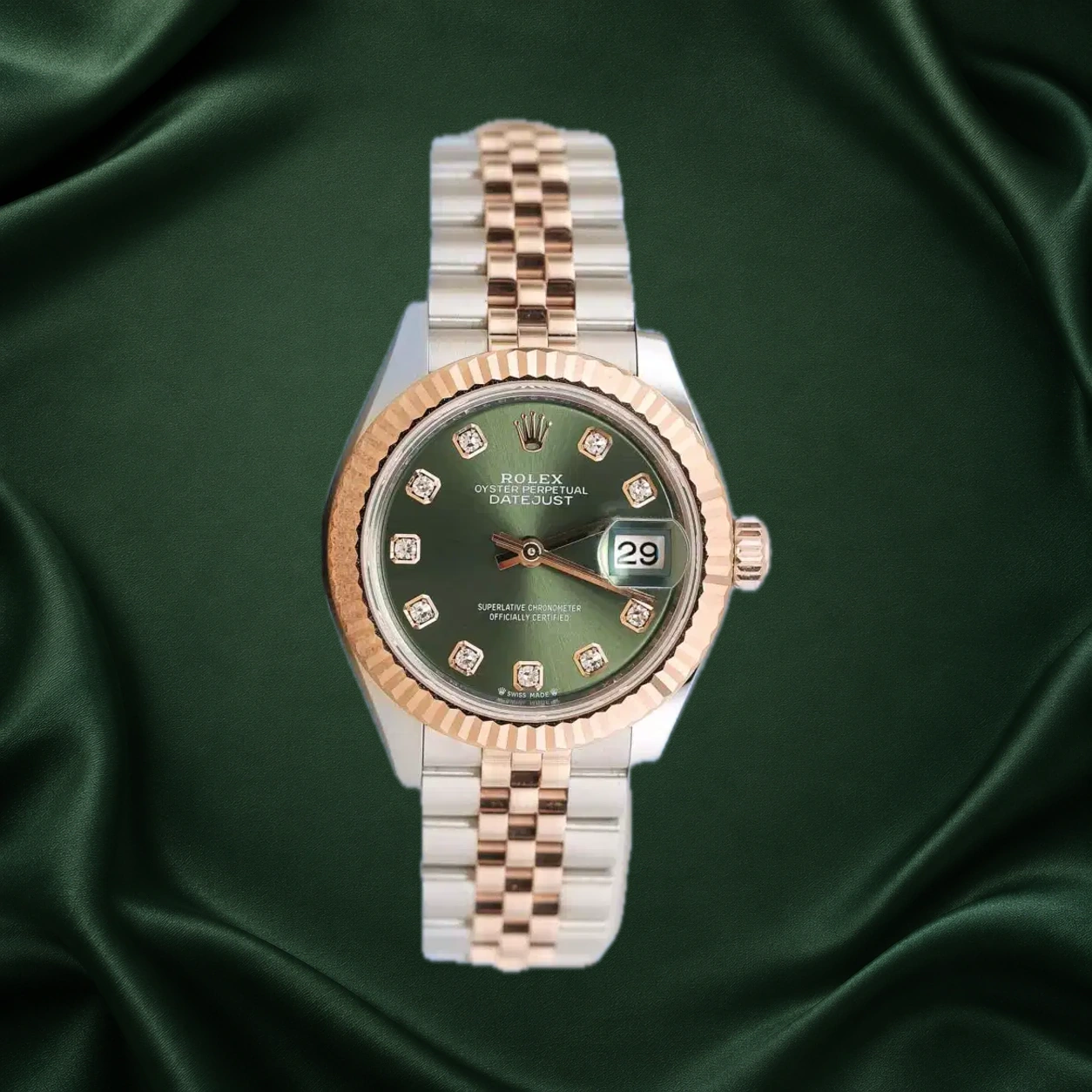 Rolex Datejust 279171 Olive Green w 10 Point Diamonds Jubilee · partner reference illustration