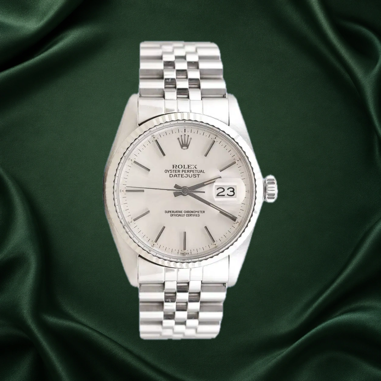Rolex Datejust 16014 Silver Jubilee · partner reference illustration