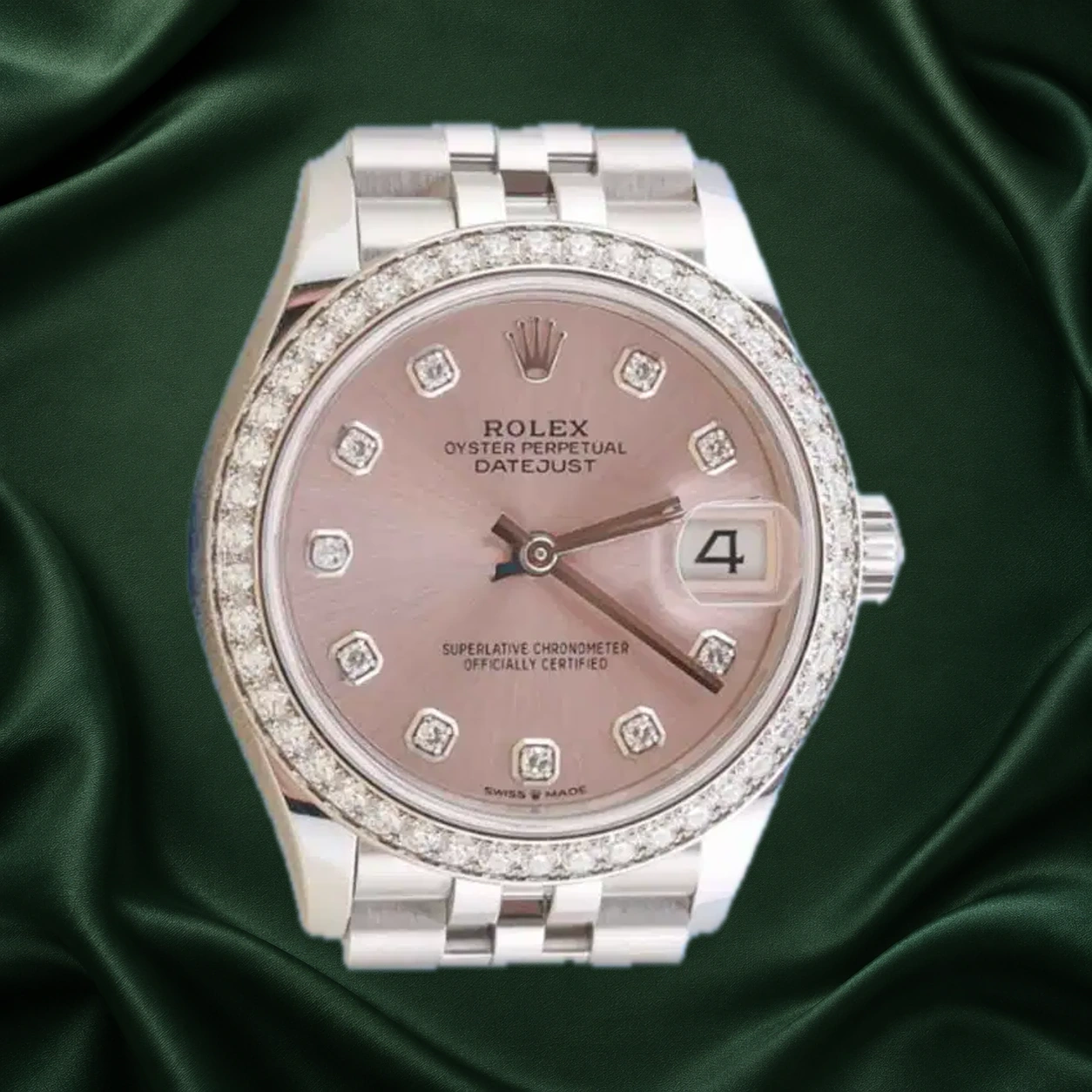 Rolex Datejust 278384RBR Pink w 10 Point Diamonds Jubilee · partner reference illustration