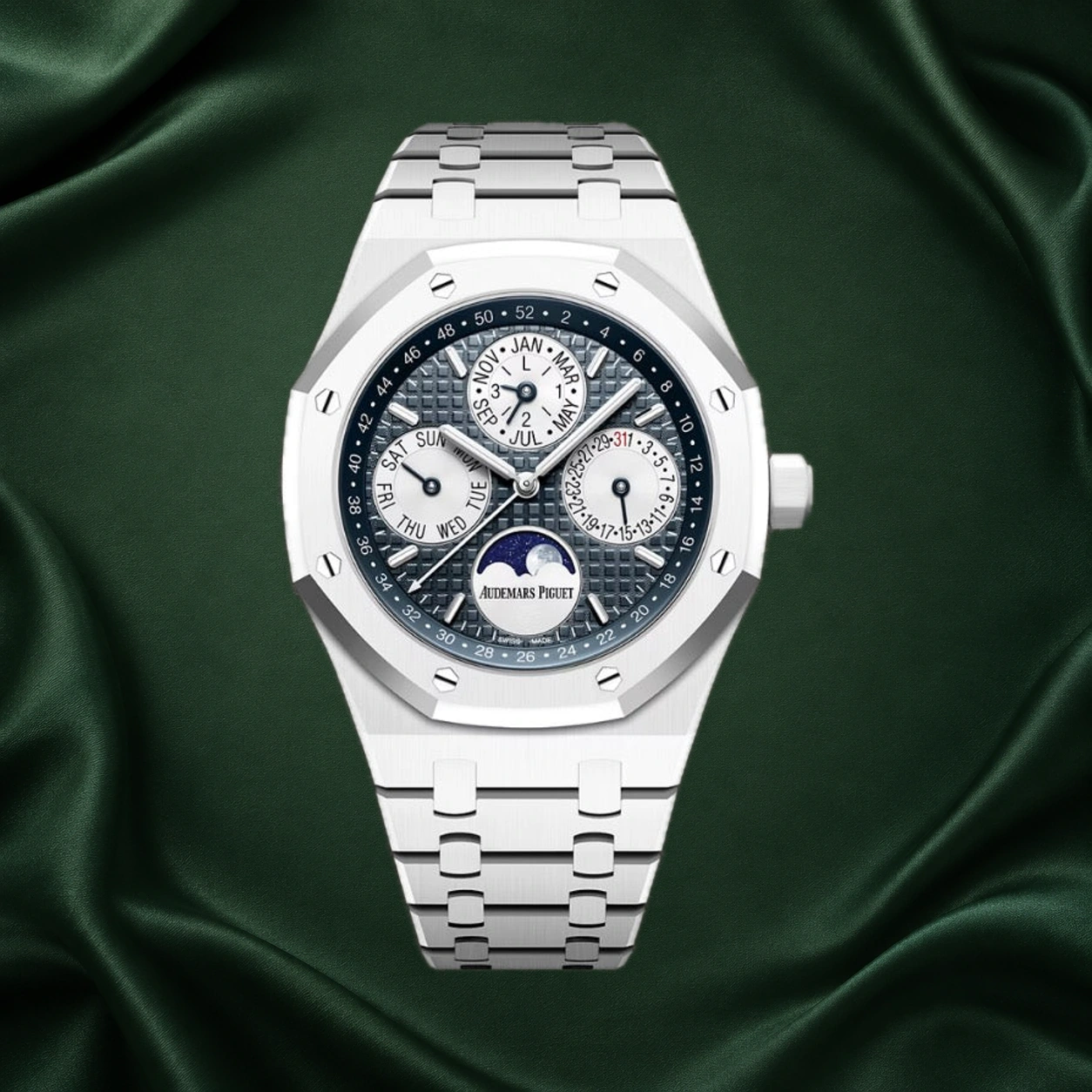 Audemars Piguet Royal Oak 41mm 26579CB White Ceramic Perpetual Calendar 26579 · partner reference illustration