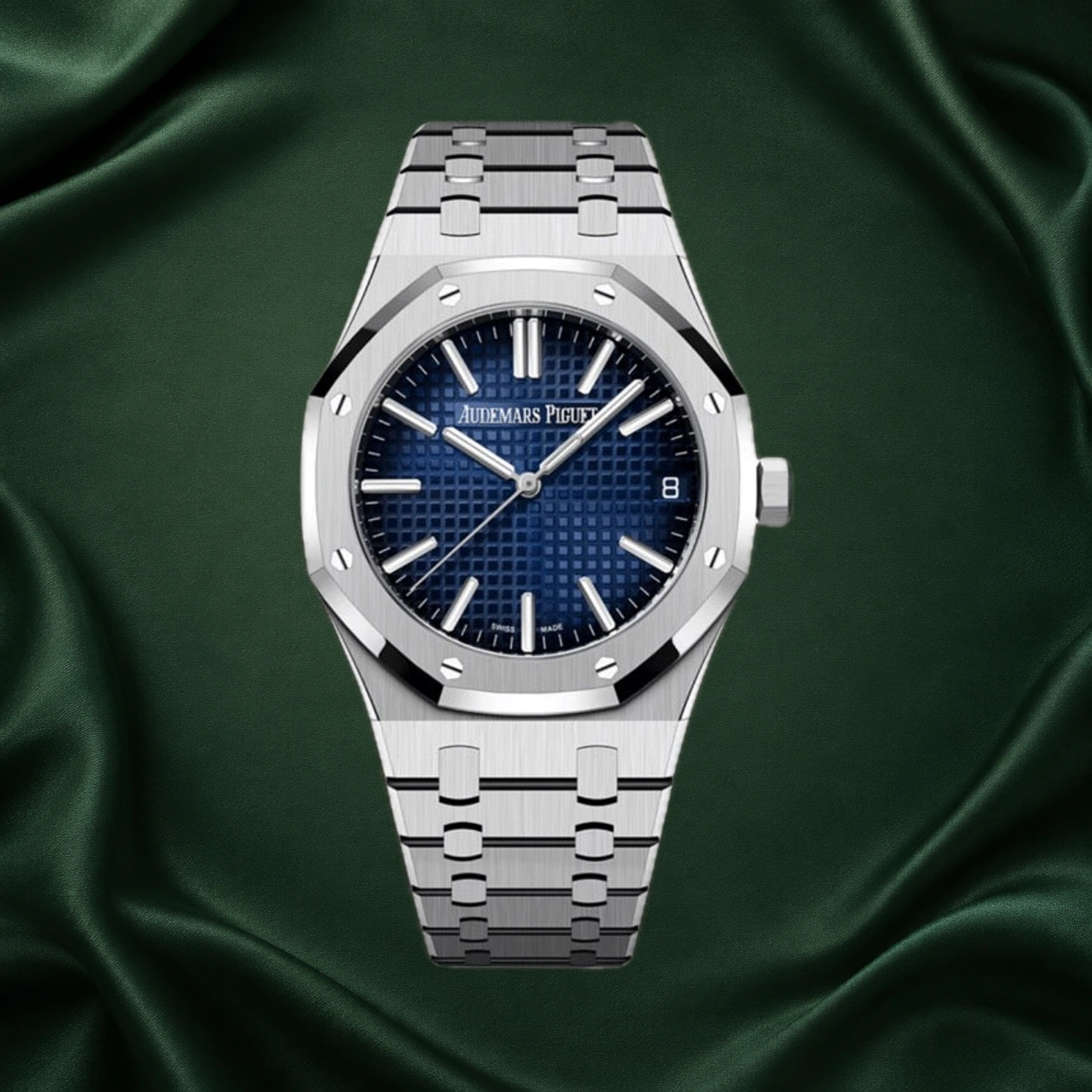 Audemars Piguet Royal Oak 41mm 15510BC White Gold Smoke Blue Dial 15510 · partner reference illustration
