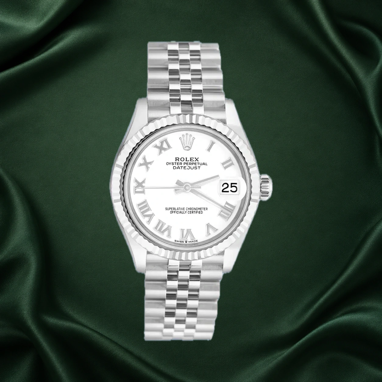 Rolex Datejust 278274 White Roman Jubilee · partner reference illustration