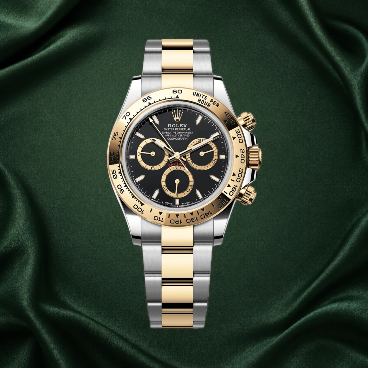 Rolex Daytona 126503 Two-Tone Yellow Gold Black Dial 40mm · partner reference illustration