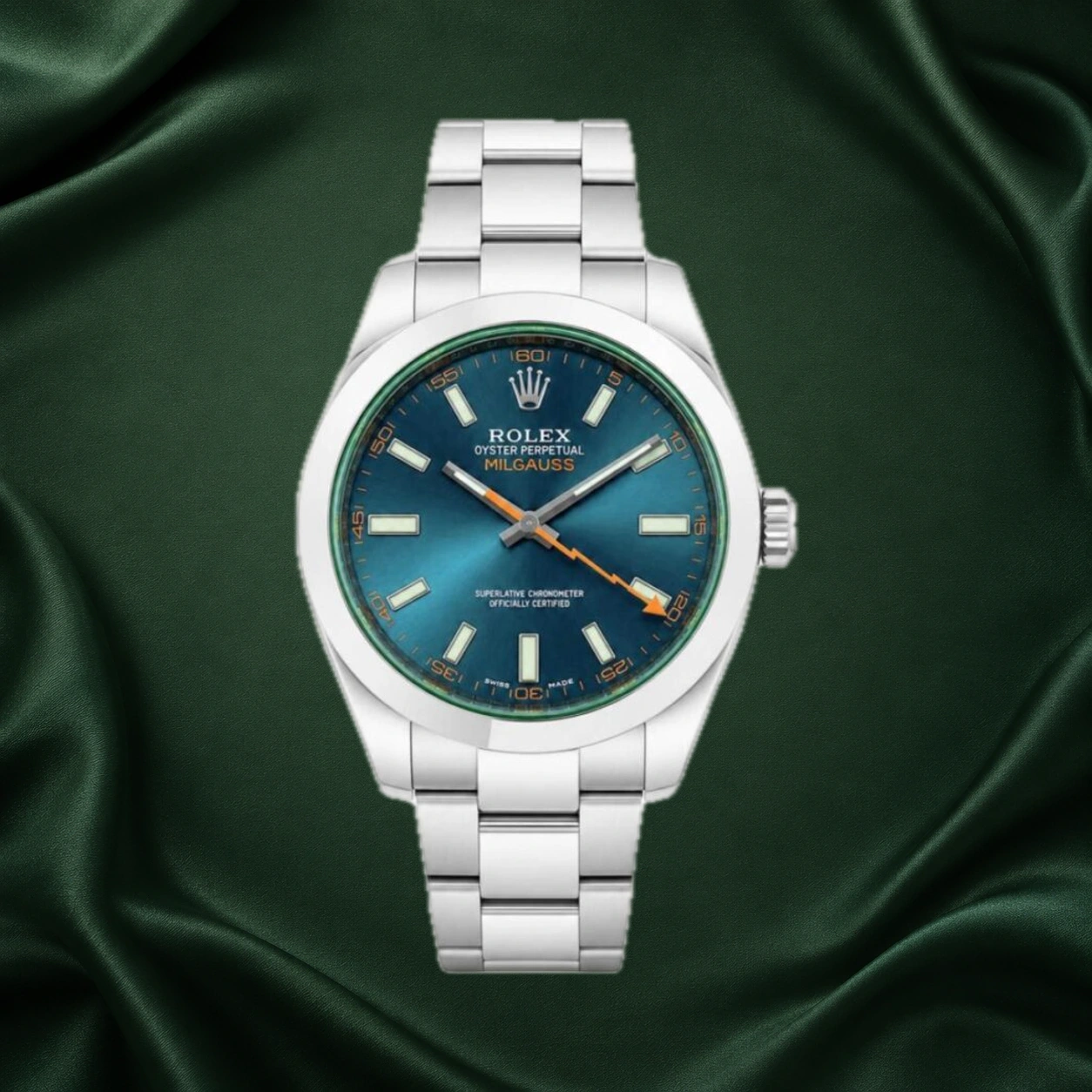 Rolex Milgauss Oyster 116400GV · partner reference illustration