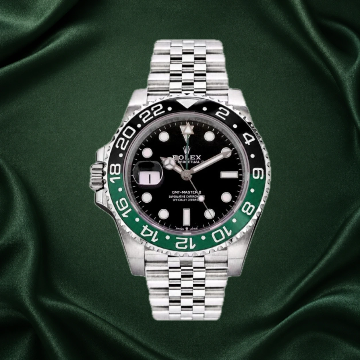 Rolex GMT Master II Sprite Jubilee 126720VTNR · partner reference illustration