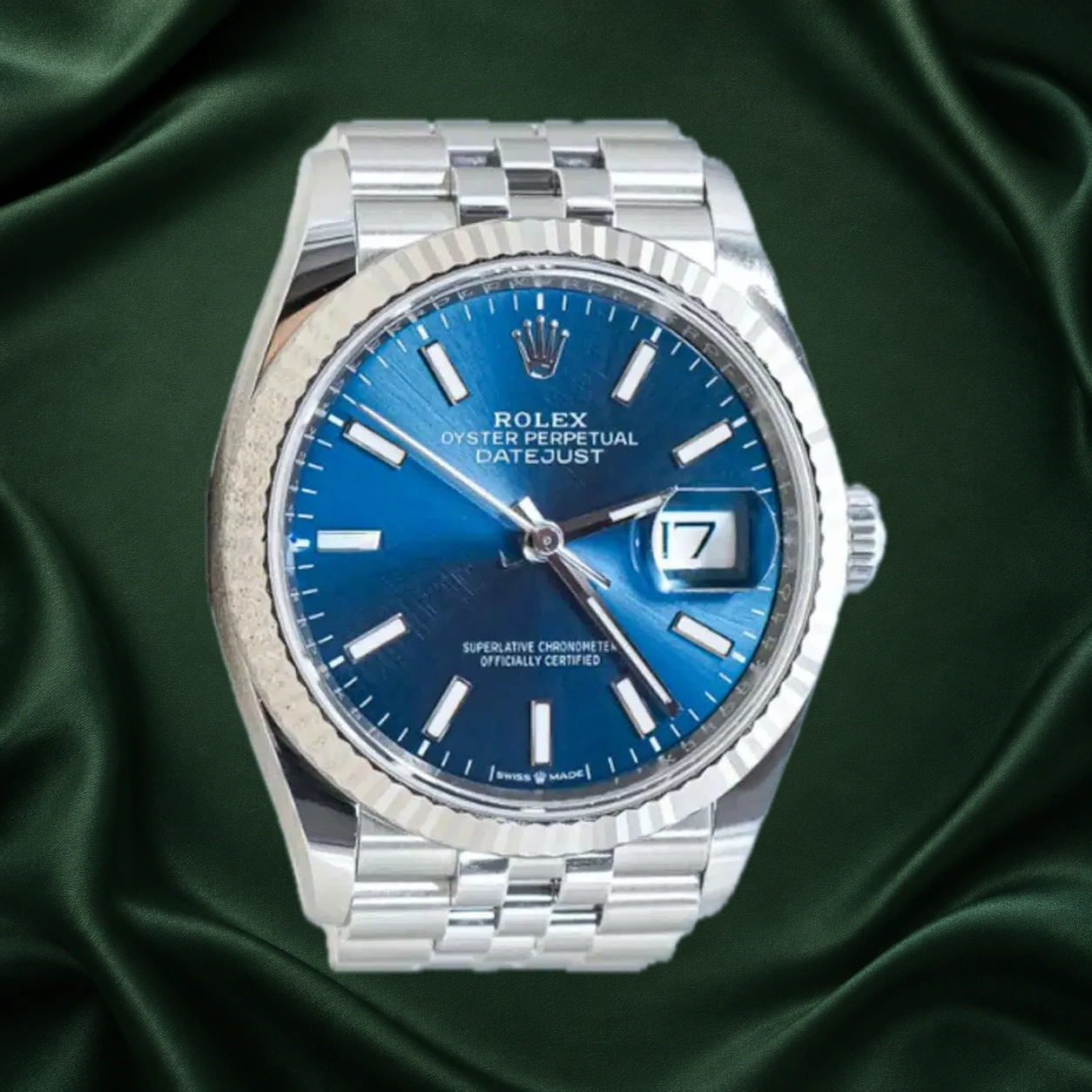 Rolex Datejust 126234 Blue Jubilee · partner reference illustration