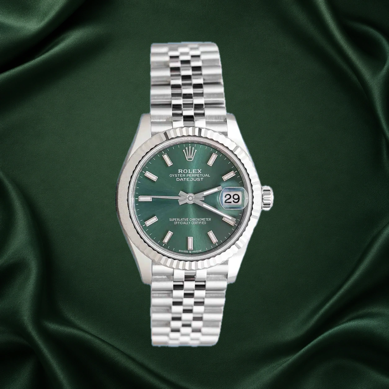 Rolex Datejust 278274 Mint Green Jubilee · partner reference illustration
