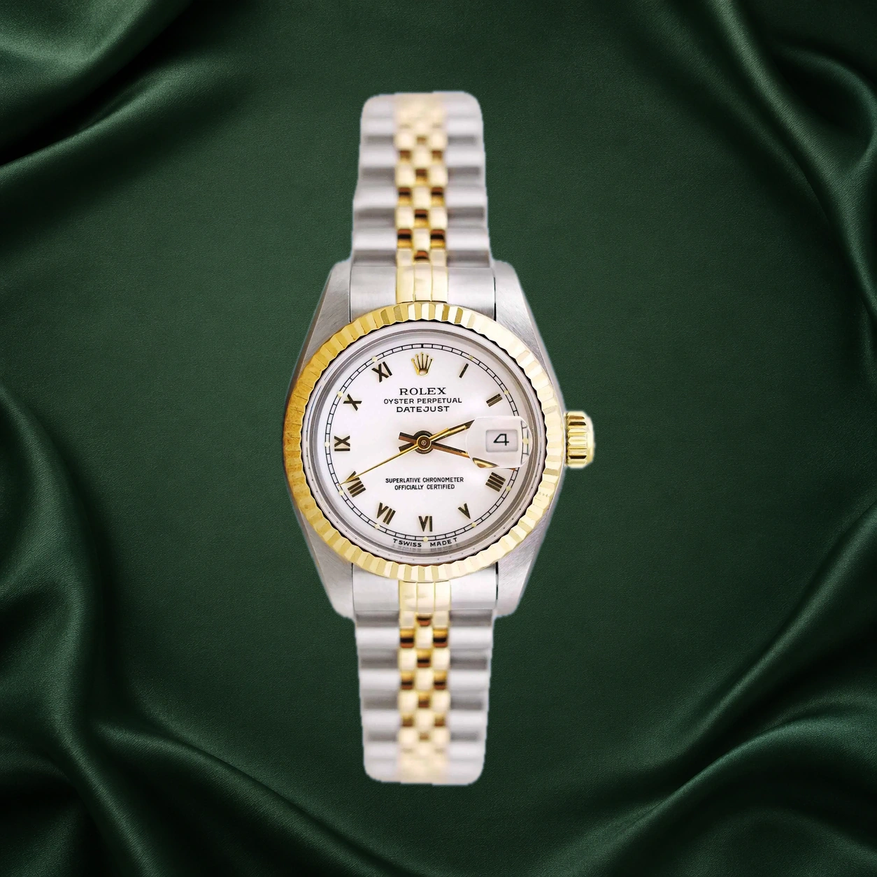 Rolex Datejust 69173 White Roman Jubilee · partner reference illustration