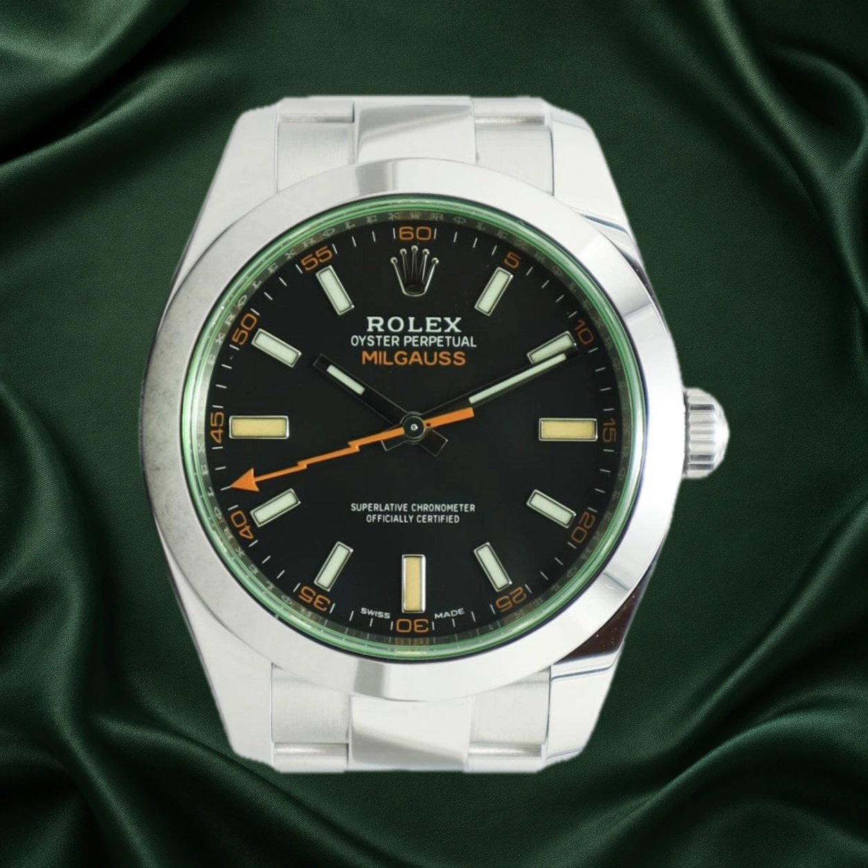 Rolex Milgauss Oyster 116400GV · partner reference illustration