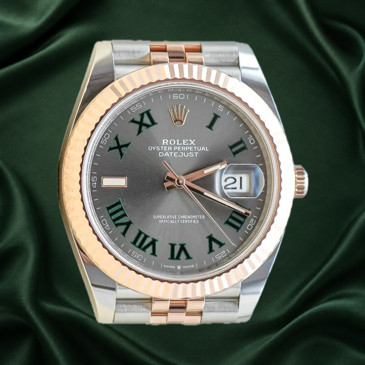 Rolex Datejust 126331 Wimbledon Jubilee · partner reference illustration
