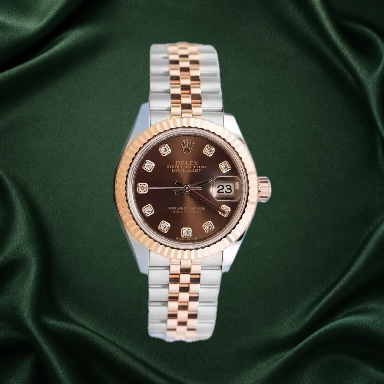 Rolex Datejust 279171 Chocolate w 10 Point Diamonds Jubilee · partner reference illustration