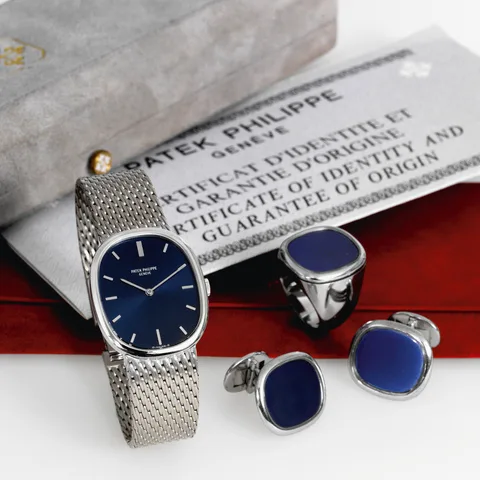 Patek Philippe Golden Ellipse Ref. 3548-1, three-quarter view, source example 1
