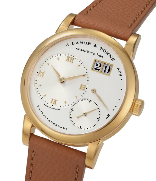 A. Lange & Söhne LANGE 1 Ref. 101.001, three-quarter view, source example 1