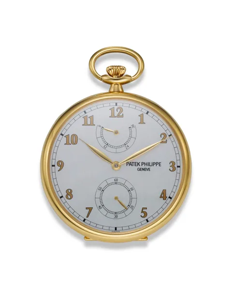 Patek Philippe Lépine power-reserve pocket watch Ref. 972/1J-010, front view, source example 1