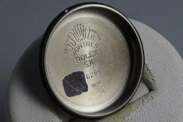 Rolex Oyster Perpetual Ref. 6285, caseback detail, source example 1