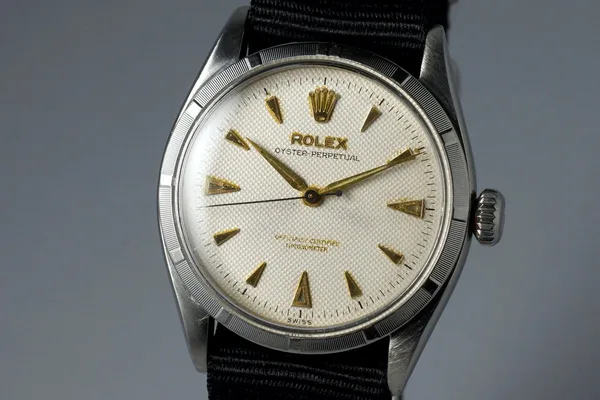 Rolex Oyster Perpetual Ref. 6285, three-quarter view, source example 1