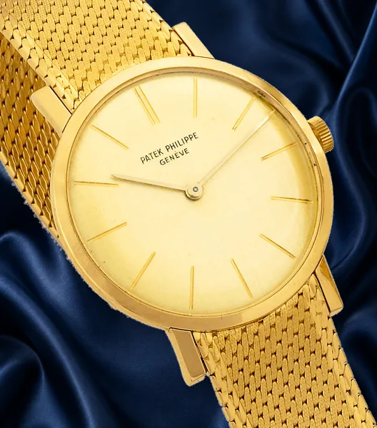 Patek Philippe Slim dress watch Ref. 3426, three-quarter view, source example 1