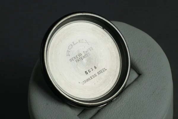Rolex Chronograph Ref. 6034, caseback detail, source example 1