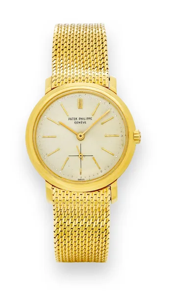 Patek Philippe Gold bracelet watch Ref. 3440, three-quarter view, source example 1
