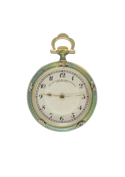 Vacheron Constantin Enamel and gem-set pendant watch, front view, source example 1