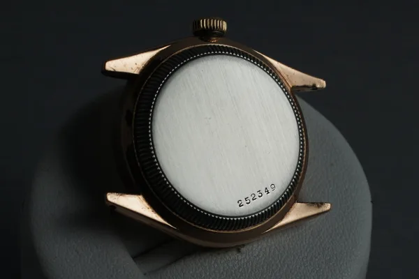 Rolex Rose Gold Oyster Precision Ref. 3121, caseback detail, source example 1