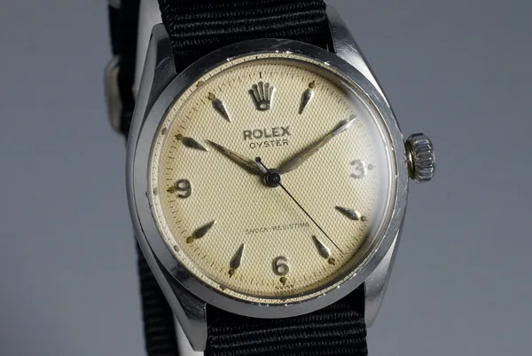 Rolex Oyster Ref. 6480, three-quarter view, source example 1