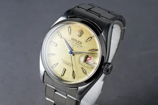 Rolex Oyster Perpetual Date Ref. 6534, three-quarter view, source example 1