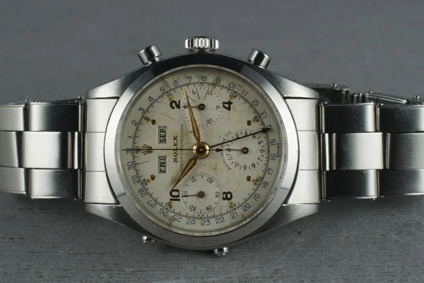 Rolex Steel Datocompax Triple-Date Chrono “Jean-Claude Killy” Ref. 6236, front view, source example 1
